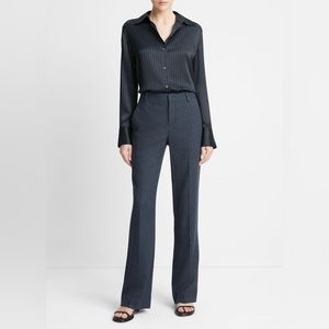 Apt. 9 • TORIE •Black Pin Striped Career / Casual Pants •Cotton• Ankle • Size: 8